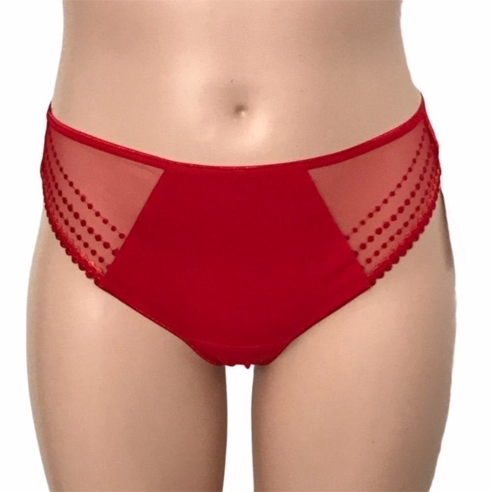 Elomi Matilda Flame Red Thong EL8907 Size XL